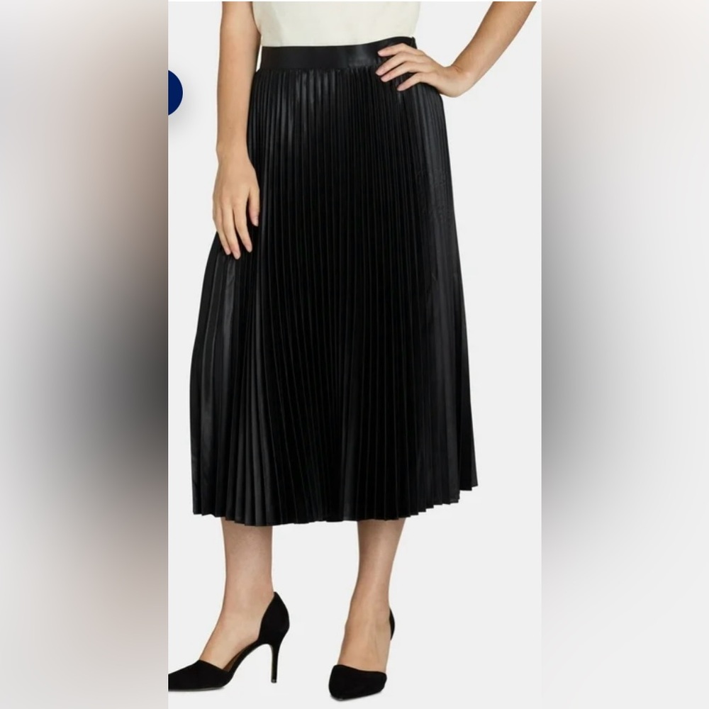 Free Assembly Women’s Pleated Metallic Maxi Skirt